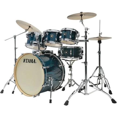 Schlagzeug Tama Superstar Classic CL72R-PGHP Exotix 7pc. Gloss Sapphire Lacebark