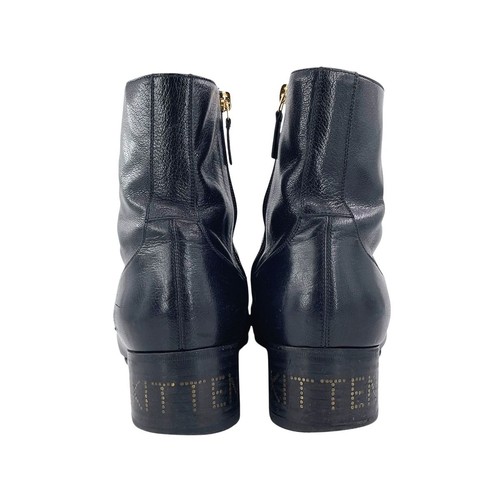 GUCCI Boots Shoes Horsebit EU 43.5 US 10 Leather Black Authentic - Picture 6 of 24