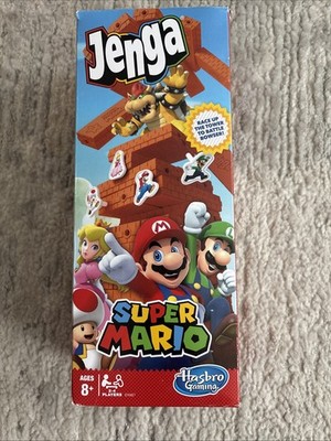 Super Mario Jenga Game! Race Up The Tower To Battle Bowser! by Hasbro