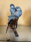 Vintage Blue Parkeets On Branch Figurine 6.5" Thames Japan — photo 3