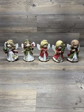 Precious Moments Resin Christmas Angels 6 Inch, set of 5