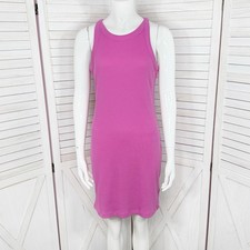 Gap Dress Women Small Pink Ribbed Knit Slip Tank Top Sleeveless Sundress Casual
