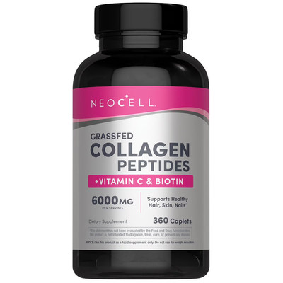 NeoCell Super Collagen + Vitamin C & Biotin 360 Tablets Hair Skin Nails 6000mg