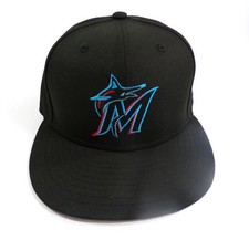 2021 Elieser Hernandez #57 Marlins Game-Used on April 1, 59FIFTY Ball Cap COA