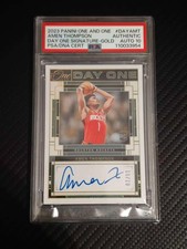 23-24 Panini One and One Day one Signature gold #DAYAMT Amen Thompson /10 PSA10