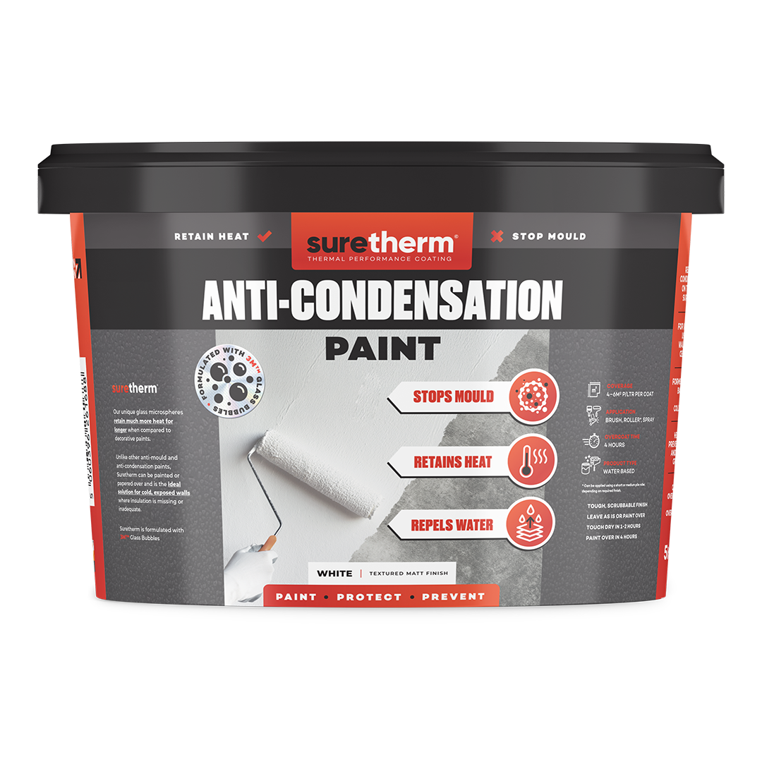 Suretherm Anti-Condensation & Anti-Mould Thermal Paint-  10 LTR (approx. 40m2)