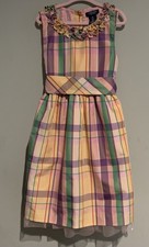 Chaps Dress Pink Yellow Sleeveless Girls 6X