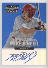 2013 Panini Prizm Perennial Draft Picks Blue 25/75 Mike O'Neill #100 Auto 06z2