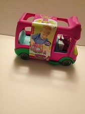 Barney s World Preschool Toy Adventure Bus Push-Along Vehicle Barney Figure