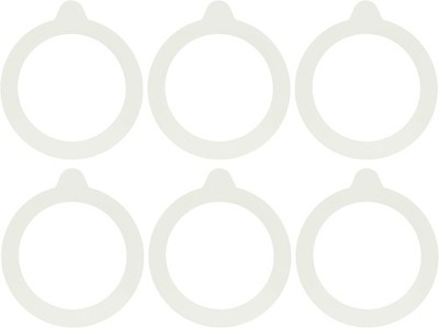 Replacement Rubber Gaskets for Fido Jars, 3.5'' Size, Pack of 6