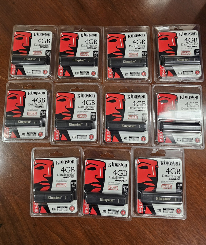 1 Kingston DataTraveler 4000 G2 4GB USB 3.0 Secure Encrypted USB-A Drive Price