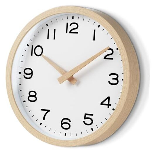 Wall Clock 14 Inch,Boho Large Wall Clocks Battery Operated Non Ticking,Big-image