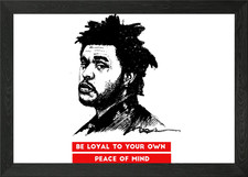 The Weeknd Framed Wall Art Poster Canvas Print Picture