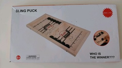 Lets Play Familienspiel Fast Sling Puck Spiel Hockeyspiel Holzbrett Tisch Alter 3+