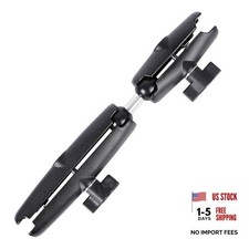 Dual Extension Double Socket Arm with 1" Double Ball Adapter 10.47" Length