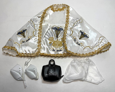 Cristo Rey Nino - Baby Jesus Costume White Doctor Dress Cape & Accessories 