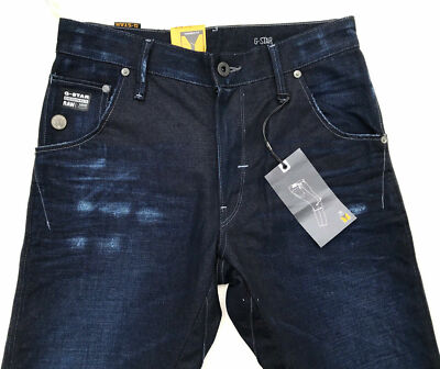 ,G-Star ARC 3D LOOSE TAPERED Dark Aged Destroy Bicc Denim Jeans W29 L32