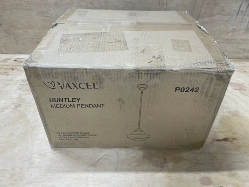 Vaxcel Lighting P0242 Huntley 1 Light 12"W Pendant - Bronze - Picture 8 of 13