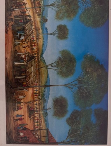 Pro Hart Original Print - Framed Race Track - Picture 2 of 2