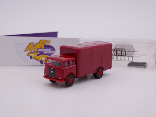 Brekina 78377 # MAN 10.212 F Koffer-Lkw Baujahr 1960 " rubinrot " 1:87 ab 4,99€