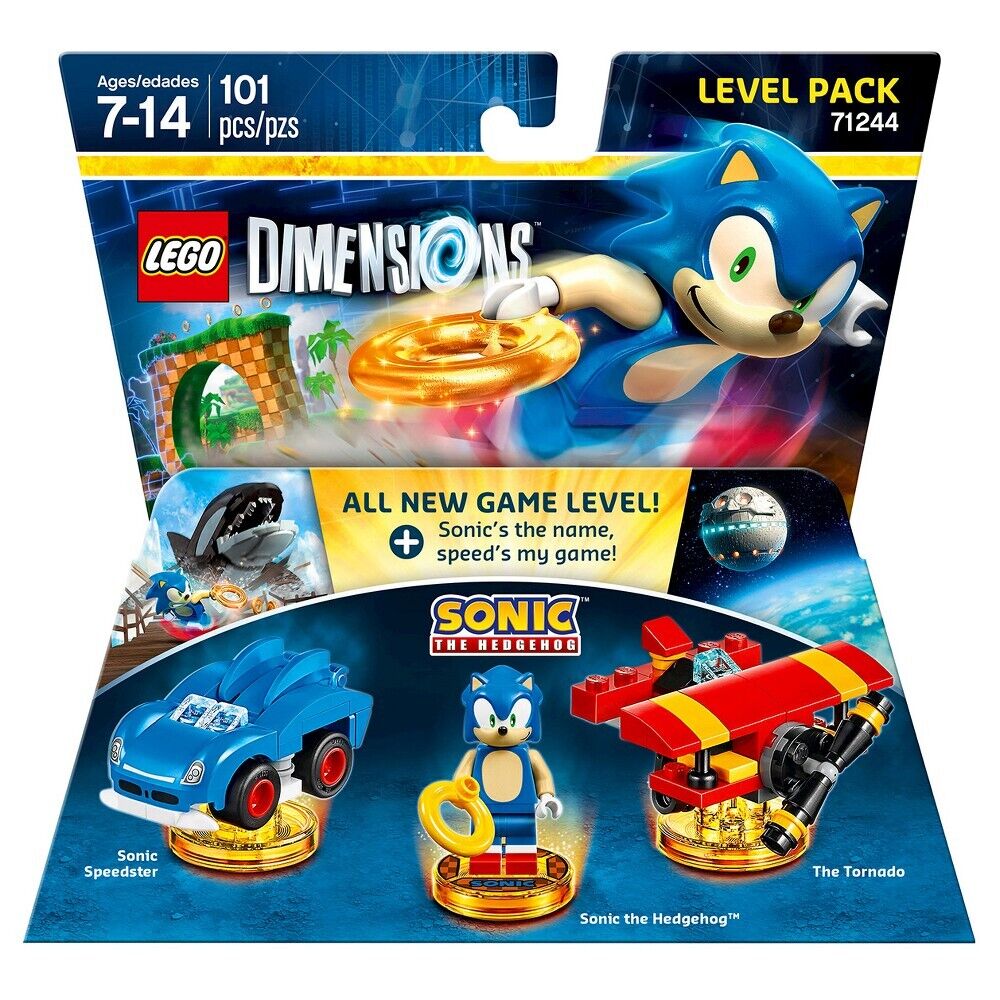 Lego® Dimensions 71244 Sonic with Speedster Car Tornado Plane Level Pack 👾