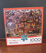 NEW Charles Wysocki - Trick or Treat Hotel - 1000 Piece Jigsaw Pu...