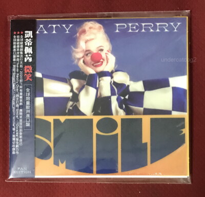 Katy Perry Smile Fan Edition 2020 Taiwan CD w/OBI +3D cover (Made
