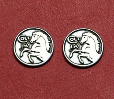Colt 150th 1/2" Grip Medallions 1 pair
