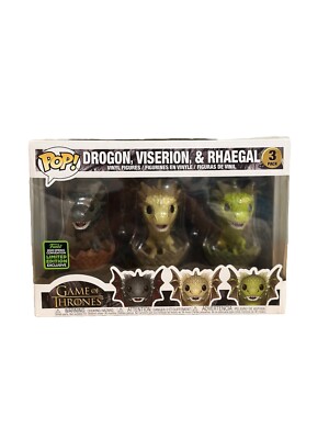 Funko Pop Game of Thrones Dragons 3 Pack Drogon, Viserion & Rhaegal Spring 2020