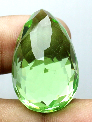 AAA+ 77.65 Ct. Large Green Peridot Pear Cut Loose Gemstone Gift for Women/Her - Picture 8 of 10