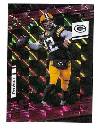 Aaron Rodgers [Xtra Points Premium Pink] #104 2021 Panini Prestige card