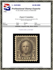 #551 MNH PSE Graded 98, PSE Certificate # 01071852