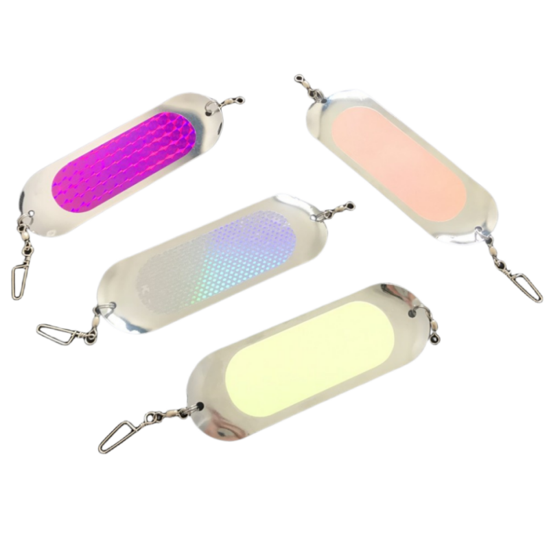 4Pcs Yousya Fishing Dodgers Fishing Flashers for Salmon 24g Throlling