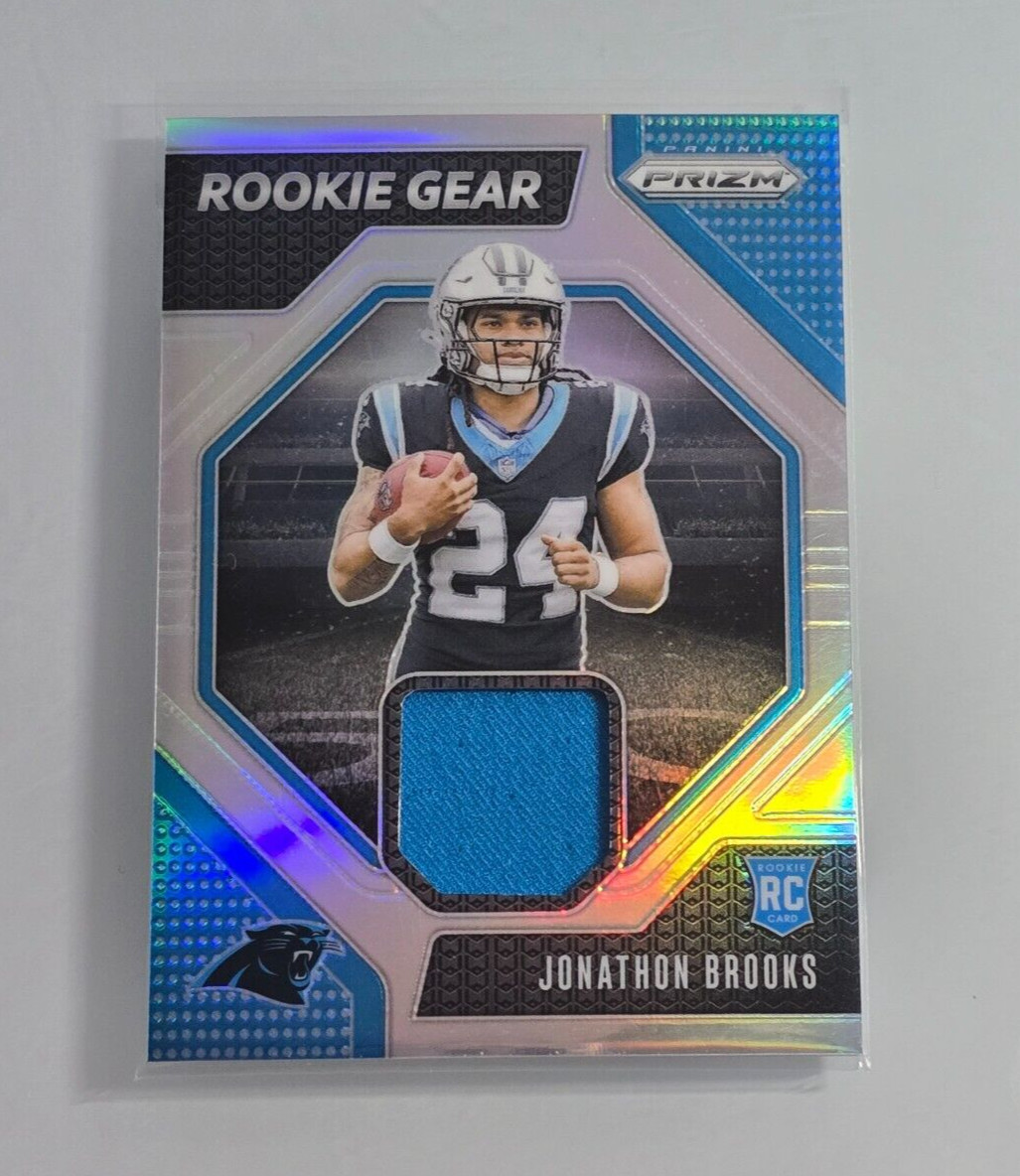 2024 Panini Prizm Jonathon Brooks Rookie Gear Relic RC Carolina Panthers