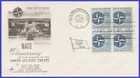 USA4 #1127 U/A ARTCRAFT FDC BL4  NATO