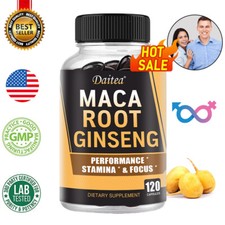 Maca Root and Ginsen Capsules 11400 Mg - Male Enhancement, Energy and Stamina