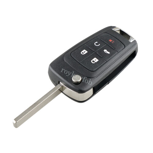 2 Replacement Flip Remote Key Fob Shell Case 5 Button For Chevrolet Buick GMC US - Picture 2 of 9