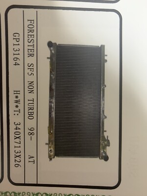 GOLPHER SUBARU FORESTER SF5 NON-TURBO AT/MT ALUMINUM RADIATOR | eBay ...