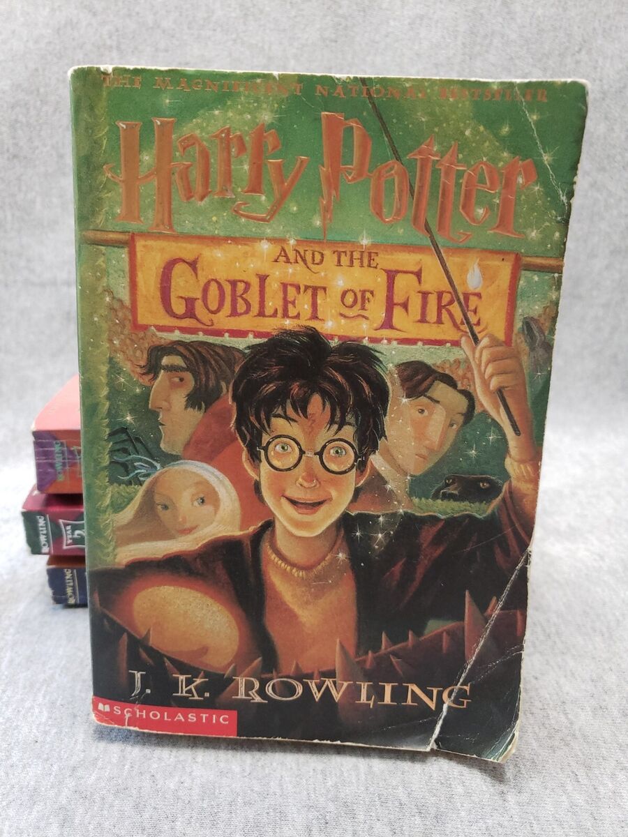 Lot Of 4 Harry Potter Paperback Scholastic Books 1, 3, 4, & 5