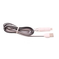 2-in-1 USB Cable Charger Power Cord Braided Wire Sync Black for SmartPhones