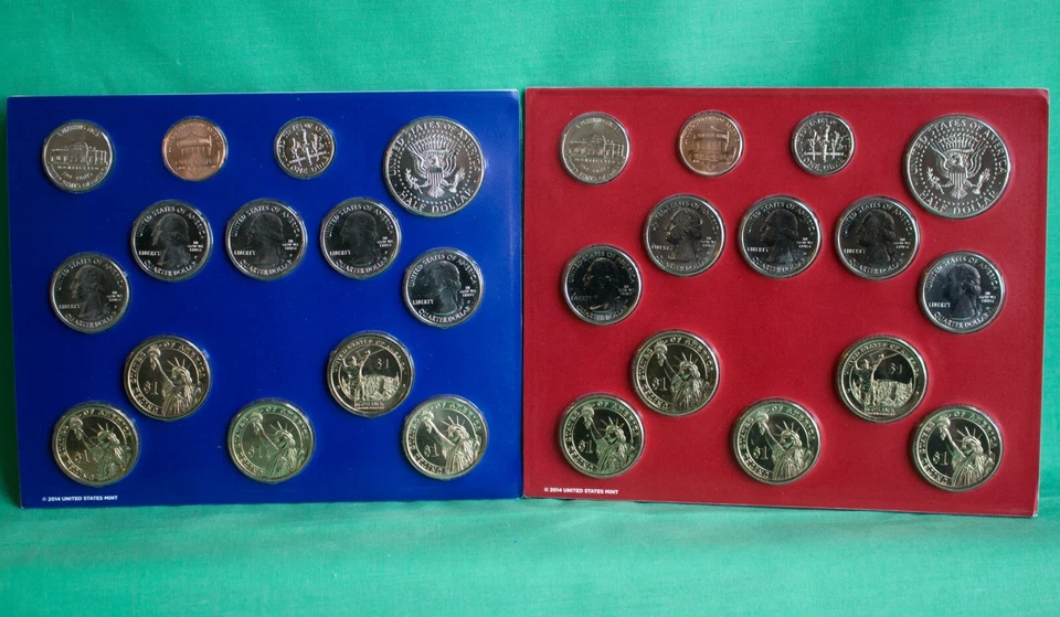 2015 ANNUAL US Mint Uncirculated Coin Set P and D Minted 28 Coins with COA - Image 2 of 4
