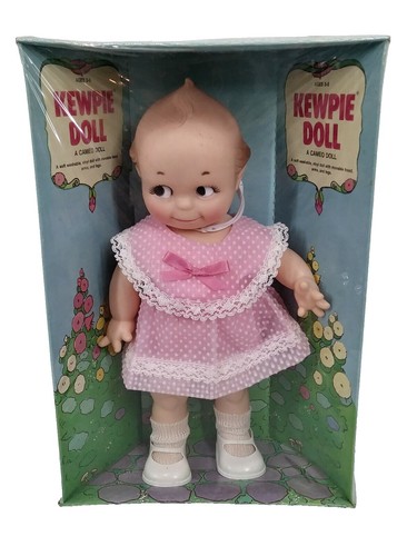 Kewpie Doll Non-Jointed w/Moving Head Vintage Vinyl Cameo 7