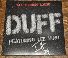 SIGNED Duff McKagan PINK vinyl 7” record All Turning Loose Ving FEAR Guns Roses