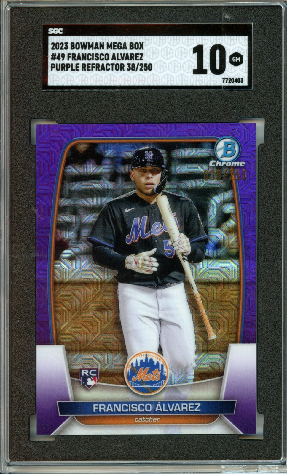 2023 Bowman Chrome Mega Box Francisco ALVAREZ  Purple Refractor #49 38/250