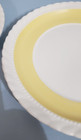 Steubenville Bread & Butter Plates Monticello Yellow Band 6 1/4" Set Of Two — photo 3