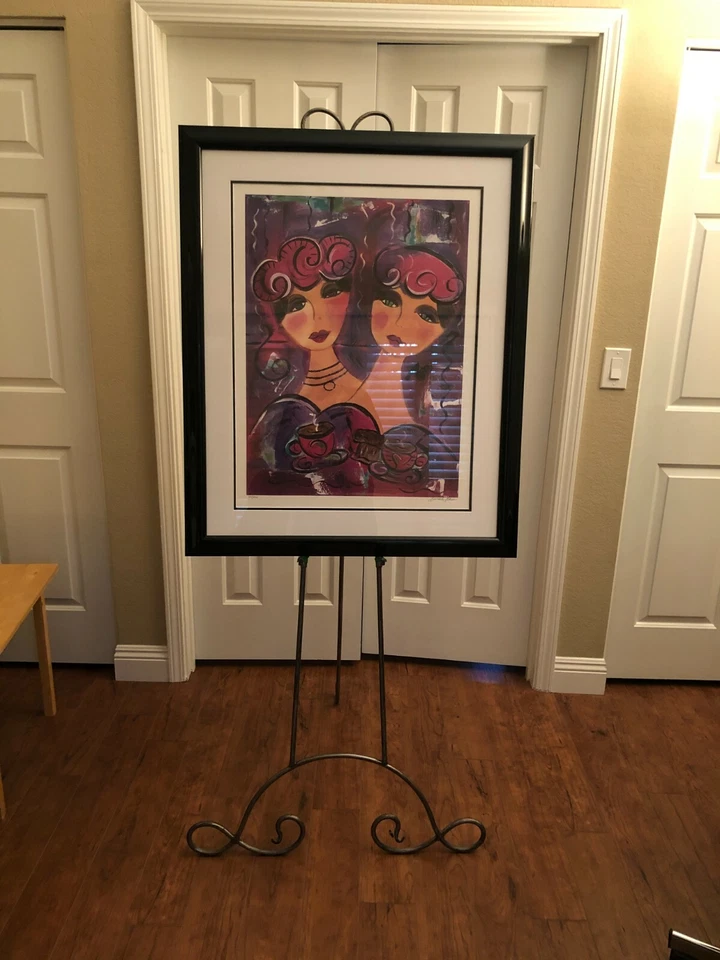 BIERMAN, BARBARA KATZ NOVIAS LITOGRAFÍA FIRMADA #23/400 MARCO LACADO NEGRO Foto 2 de 4