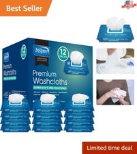 600-Count Adult Washcloths with Aloe Vera  Vitamin E - pH Balanced Cleansing