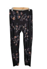 Sweaty Betty Zero Gravity 7/8 Women's Black Floral Running Leggings Size Small