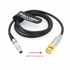 5 Pin Male to BNC SMPTE Time Code Out Cable for ARRI Mini Sound Devices