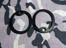 2 Black Military & Civilian Dog Tag Silencers Marines Army Navy AF SF USCG USBP